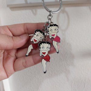 SEXY BETTY BOOP KEYCHAIN PURSE HANDBAG CHARM